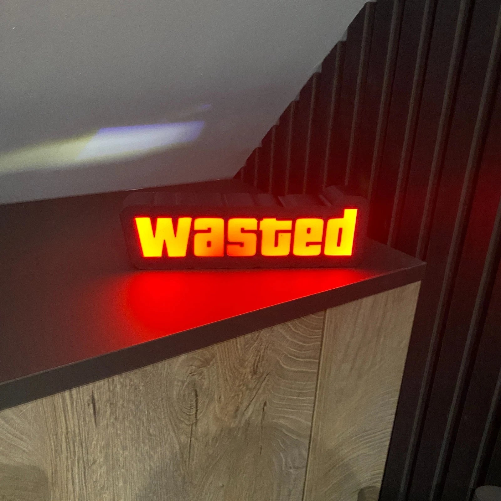 Grand Theft Auto “Wasted” LED Lightbox – USB Powered 3D Printed Gaming Lamp